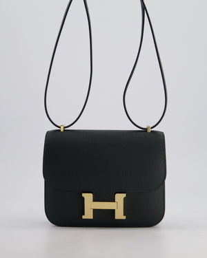 *HOT* Hermès Constance III Mini 18cm Miroir Bag in Vert Mangrove Epsom Leather with Permabrass Hardware
