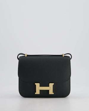 *HOT* Hermès Constance III Mini 18cm Miroir Bag in Vert Mangrove Epsom Leather with Permabrass Hardware