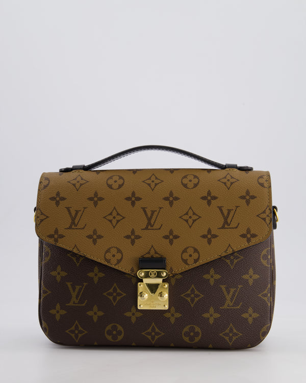 Louis Vuitton Pochette Métis Bag in Reverse Monogram Canvas with Gold Hardware RRP £2,020