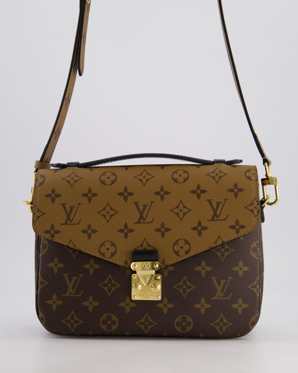 Louis Vuitton Pochette Métis Bag in Reverse Monogram Canvas with Gold Hardware RRP £2,020