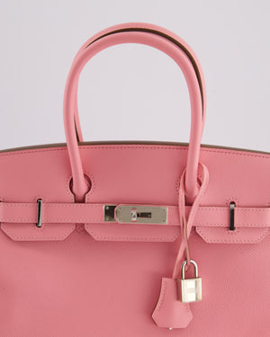 Hermès Birkin 30cm Retourne Bag in Rose Confetti Epsom Leather with Palladium Hardware