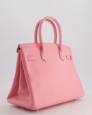 Hermès Birkin 30cm Retourne Bag in Rose Confetti Epsom Leather with Palladium Hardware