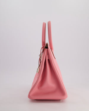 Hermès Birkin 30cm Retourne Bag in Rose Confetti Epsom Leather with Palladium Hardware