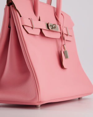 Hermès Birkin 30cm Retourne Bag in Rose Confetti Epsom Leather with Palladium Hardware