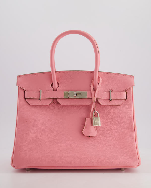 Hermès Birkin 30cm Retourne Bag in Rose Confetti Epsom Leather with Palladium Hardware