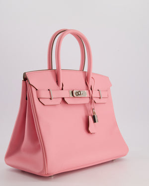 Hermès Birkin 30cm Retourne Bag in Rose Confetti Epsom Leather with Palladium Hardware