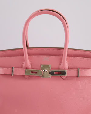 Hermès Birkin 30cm Retourne Bag in Rose Confetti Epsom Leather with Palladium Hardware