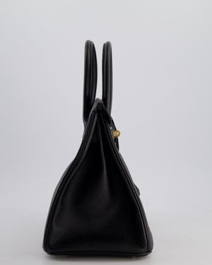 *HOT* Hermès Birkin 30cm Retourne Bag in Noir Epsom Leather with Gold Hardware