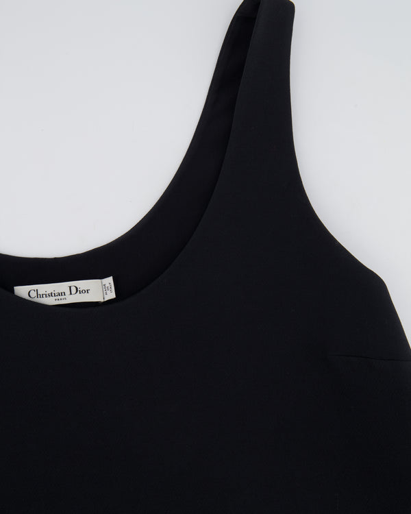 Dior Black Sleeveless Wool and Silk Mini Dress Size FR 40 (UK 12) RRP £2,000