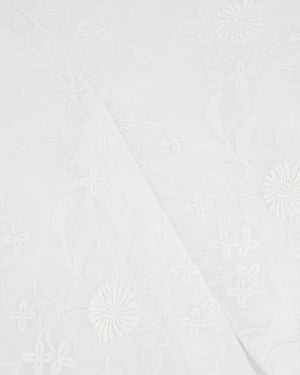 Valentino White Floral Embroidered Maxi Skirt Size IT 42 (UK 10) RRP £2,800