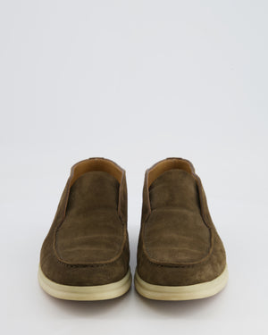 Loro Piana Warm Grey Suede Open Walk Ankle Boots Size 39.5 RRP £865