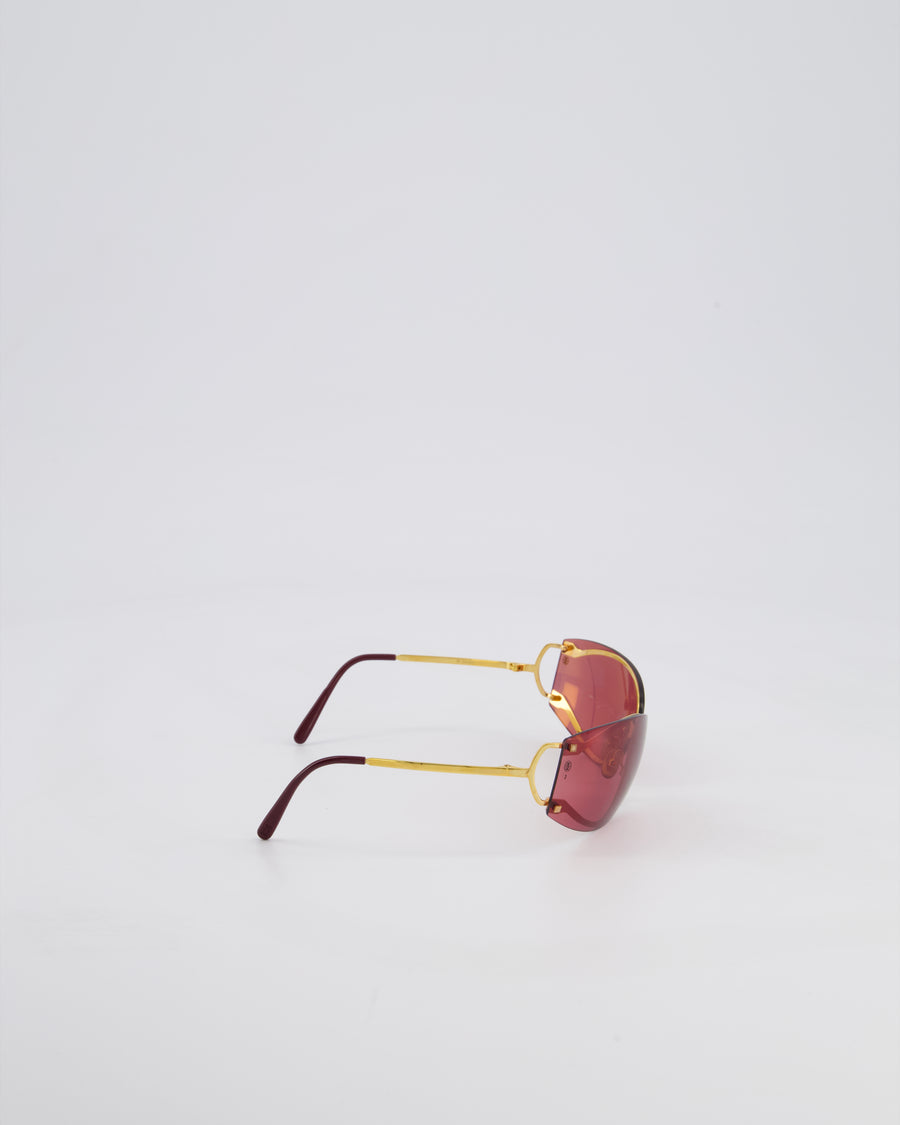 Cartier Vintage Pasha De Santos Oval Sunglasses