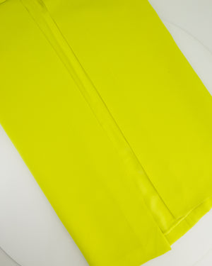 Christian Dior Lime Green Open Maxi Skirt with Pockets FR 34 (UK 6)