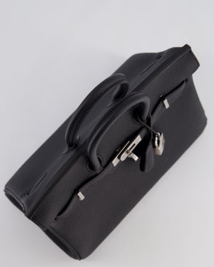 *RARE* Hermès Birkin 25 Retourne Bag in Noir Togo Leather with Palladium Hardware