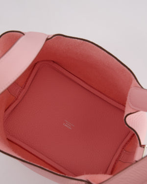 *SUPER HOT* Hermès Picotin Lock Bag 18cm in Rose Sakura Clemence Leather with Palladium Hardware