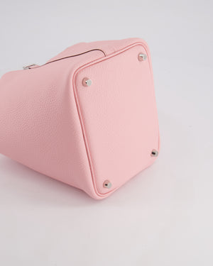*SUPER HOT* Hermès Picotin Lock Bag 18cm in Rose Sakura Clemence Leather with Palladium Hardware