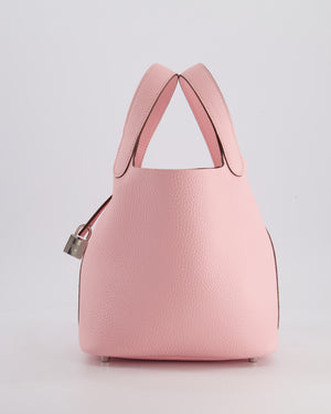 *SUPER HOT* Hermès Picotin Lock Bag 18cm in Rose Sakura Clemence Leather with Palladium Hardware
