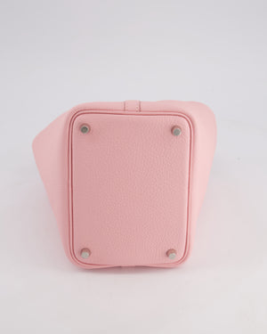 *SUPER HOT* Hermès Picotin Lock Bag 18cm in Rose Sakura Clemence Leather with Palladium Hardware