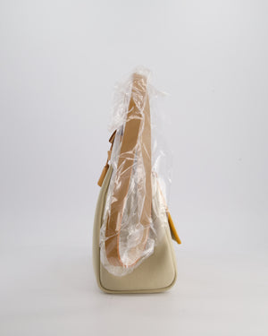 Hermès Herbag 31 Zip Bag in Beton Toile Officier Canvas, Naturel Sable Vache Hunter Leather with Palladium Hardware