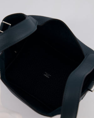 Hermès Picotin Lock Bag 18cm in Vert Cypres Clemence Leather with Palladium Hardware