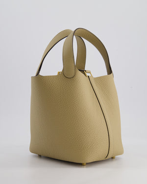 *HOT COLOUR* Hermès Picotin Lock Bag 18cm in Trench Clemence Leather with Gold Hardware
