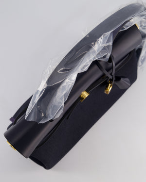 *ULTRA RARE* Hermès Herbag 31 Zip Bag in Bleu Indigo Denim Toile Militaire Canvas, Bleu Indigo Vache Hunter Leather with Gold Hardware