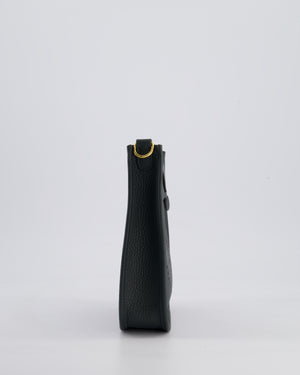 *HOT COLOUR* Hermès Mini Evelyne 16 Bag in Vert Mangrove Clemence Leather with Permabrass Hardware