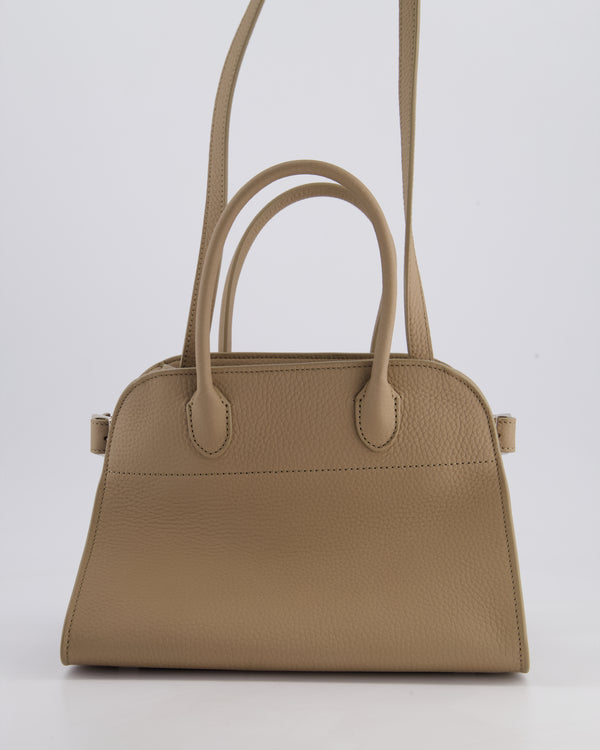 The Row Margaux 10 in Light Camel Leather with Silver Hardware