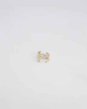 Chanel 16B Champagne Gold CC Textured Brooch