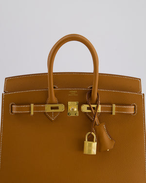 *HOLY GRAIL* Hermès Birkin 25 Sellier Bag in Gold Epsom Leather with Gold Hardware