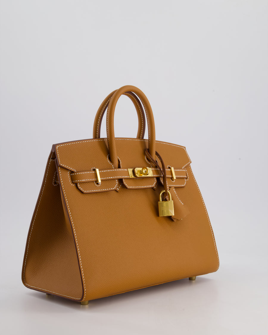 *HOLY GRAIL* Hermès Birkin 25 Sellier Bag in Gold Epsom Leather with Gold Hardware