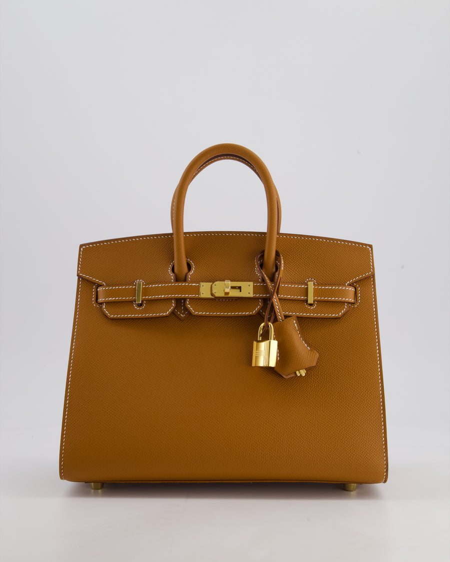 *HOLY GRAIL* Hermès Birkin 25 Sellier Bag in Gold Epsom Leather with Gold Hardware