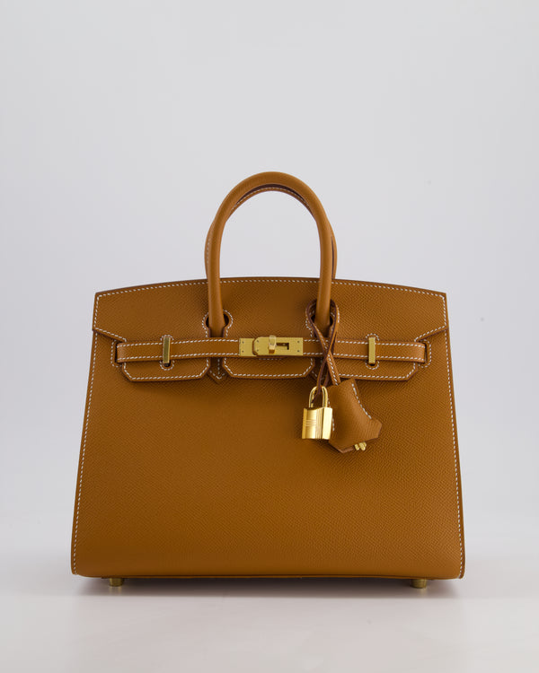 *HOLY GRAIL* Hermès Birkin 25 Sellier Bag in Gold Epsom Leather with Gold Hardware