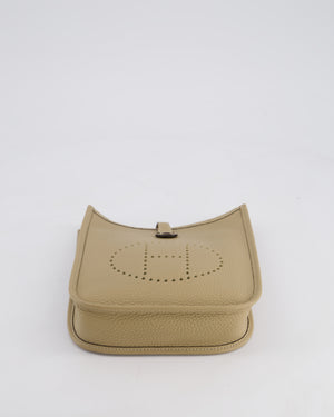 Hermès Mini Evelyne Bag in Trench Clemence Leather with Gold Hardware