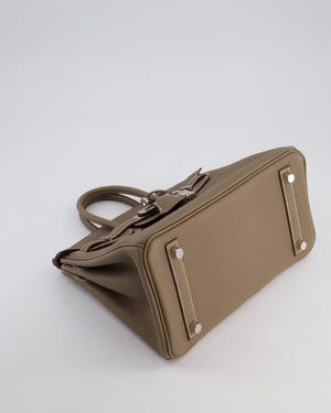 Hermès Birkin 25 Retourne Bag in Etoupe Togo Leather with Palladium Hardware