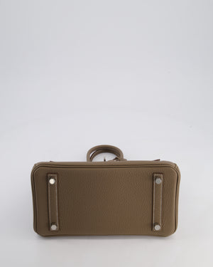 Hermès Birkin 25 Retourne Bag in Etoupe Togo Leather with Palladium Hardware