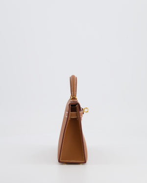 Hermès Mini Kelly II 20cm Bag in Gold Epsom Leather with Gold Hardware
