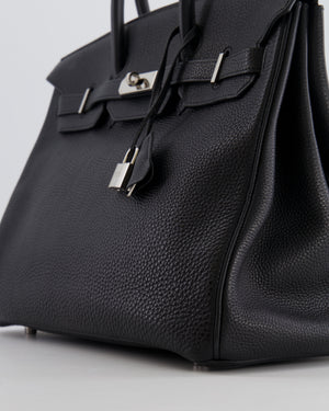 Hermès Birkin 35 Retourne Bag Black in Togo Leather with Palladium Hardware