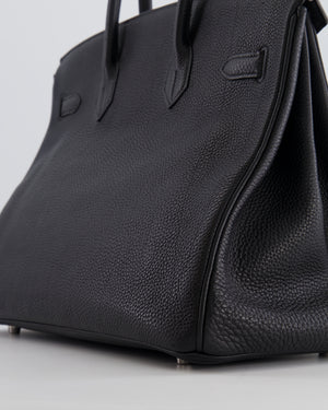 Hermès Birkin 35 Retourne Bag Black in Togo Leather with Palladium Hardware