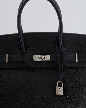 Hermès Birkin 35 Retourne Bag Black in Togo Leather with Palladium Hardware