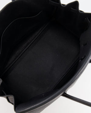 Hermès Birkin 35 Retourne Bag Black in Togo Leather with Palladium Hardware