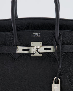 Hermès Birkin 35 Retourne Bag Black in Togo Leather with Palladium Hardware