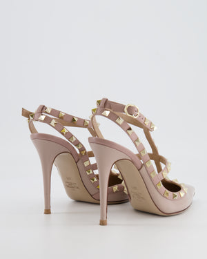 Valentino Beige Rockstud Patent Pumps Size EU 38.5 RRP £890