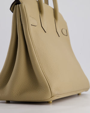 Hermès Birkin 30 Retourne Bag in Trench Togo Leather with Gold Hardware