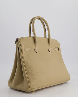 Hermès Birkin 30 Retourne Bag in Trench Togo Leather with Gold Hardware