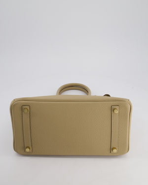 Hermès Birkin 30 Retourne Bag in Trench Togo Leather with Gold Hardware