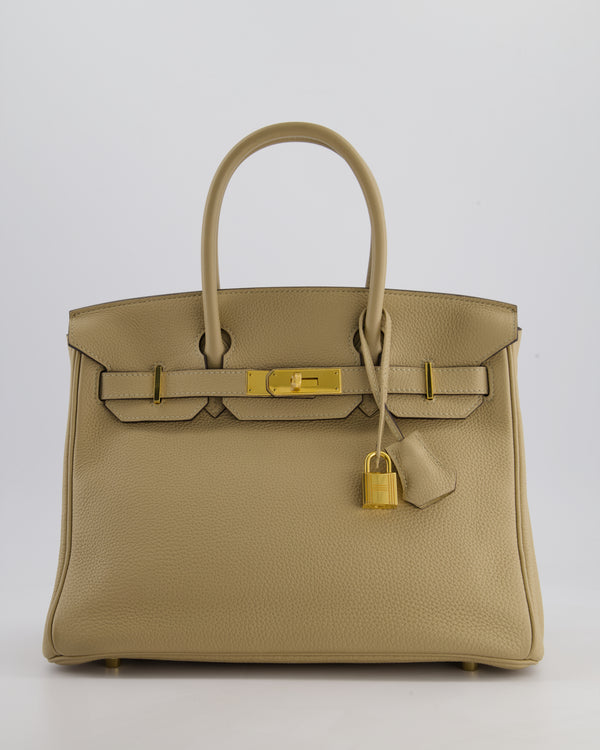 Hermès Birkin 30cm Retourne Bag in Trench Togo Leather with Gold Hardware