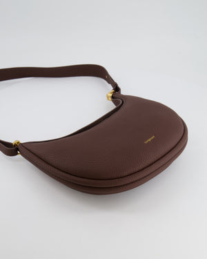 Songmont Brown Luna Shoulder Bag with Gold Hardware