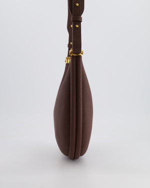Songmont Brown Luna Shoulder Bag with Gold Hardware