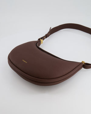 Songmont Brown Luna Shoulder Bag with Gold Hardware